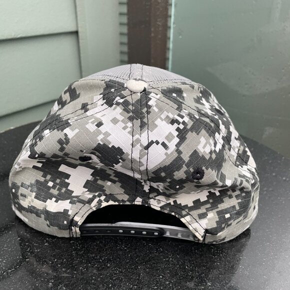Cummings Black White Camo Baseball Hat - Picture 3 of 5